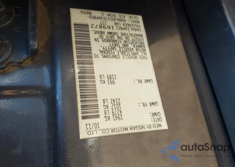 2012 Nissan Altima 2.5 S from USA, damaged, VIN 1N4AL2AP6CC169872